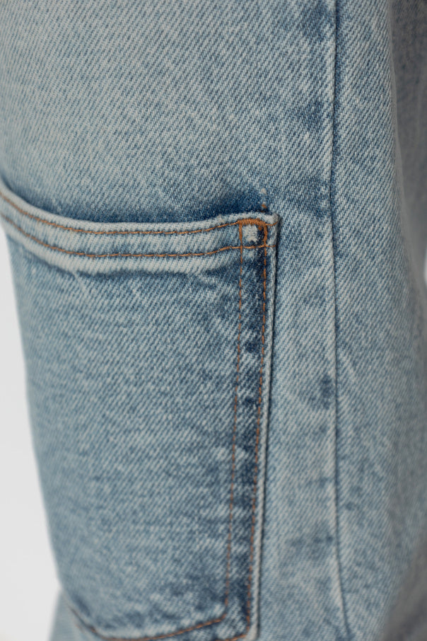 MM6 Maison Margiela BLUE Jeans with a pocket on the leg 5