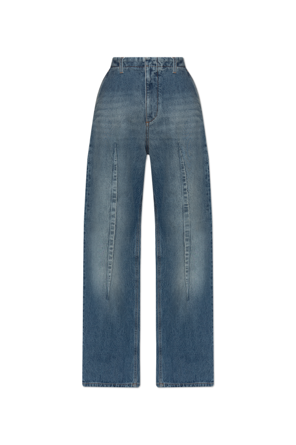 MM6 Maison Margiela BLUE Jeans with stitching on the legs 1