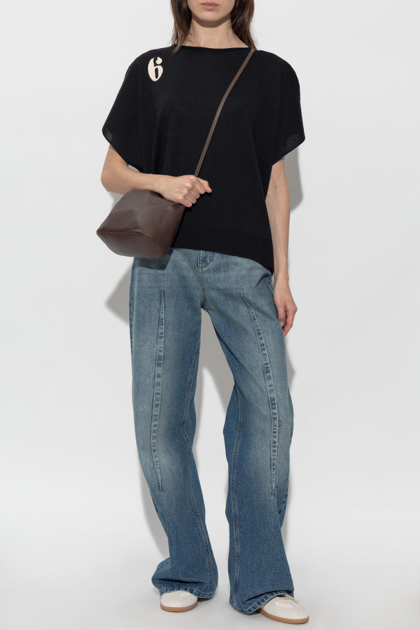 MM6 Maison Margiela BLUE Jeans with stitching on the legs 2