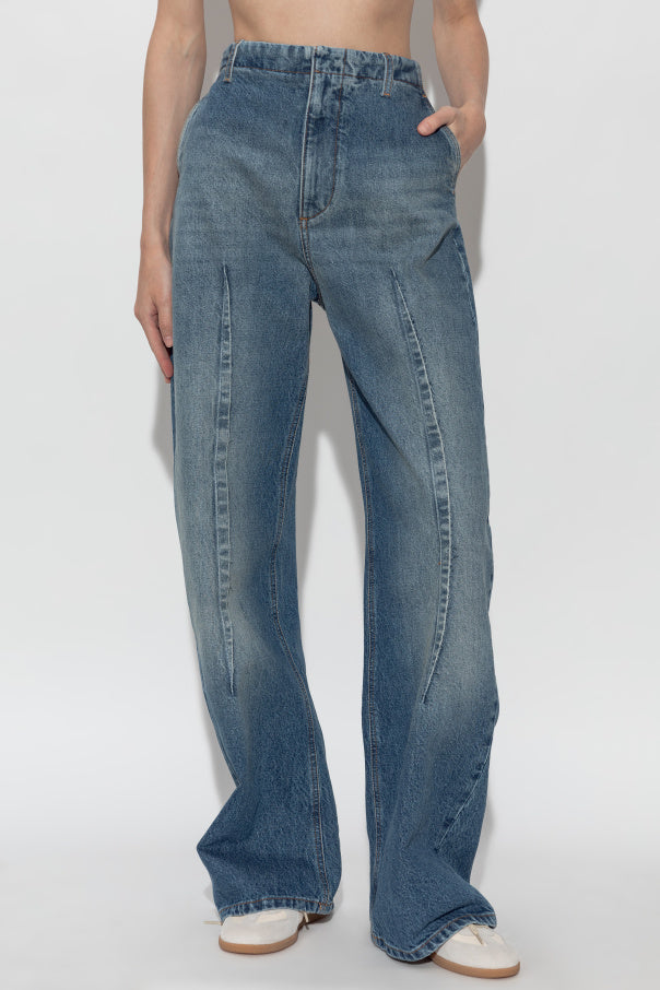 MM6 Maison Margiela BLUE Jeans with stitching on the legs 3