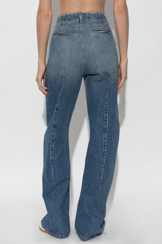MM6 Maison Margiela BLUE Jeans with stitching on the legs 4