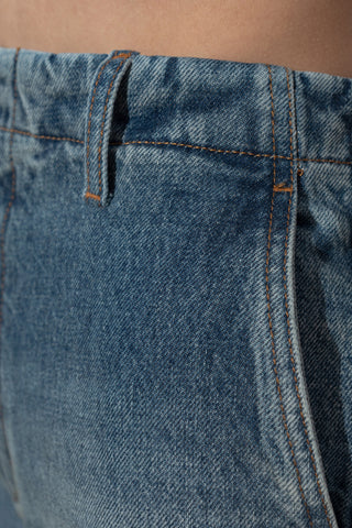 MM6 Maison Margiela BLUE Jeans with stitching on the legs 5