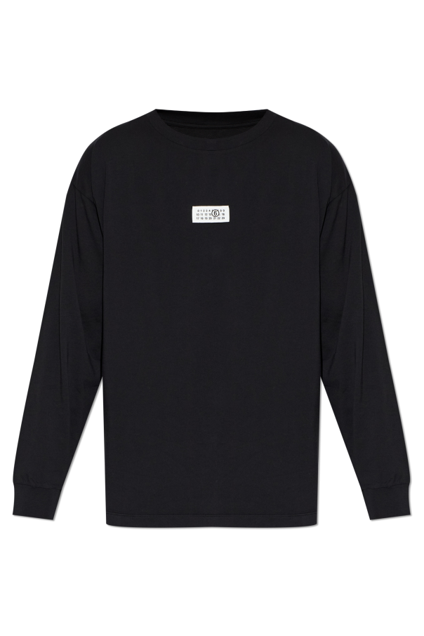 MM6 Maison Margiela BLACK T-shirt with patch 1