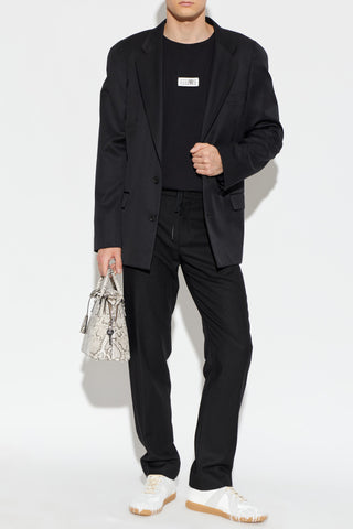 MM6 Maison Margiela BLACK T-shirt with patch 2