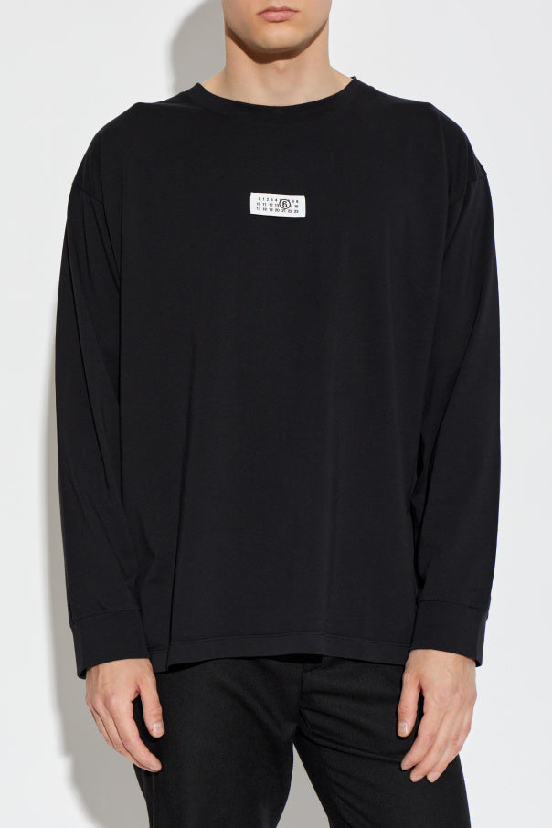 MM6 Maison Margiela BLACK T-shirt with patch 3