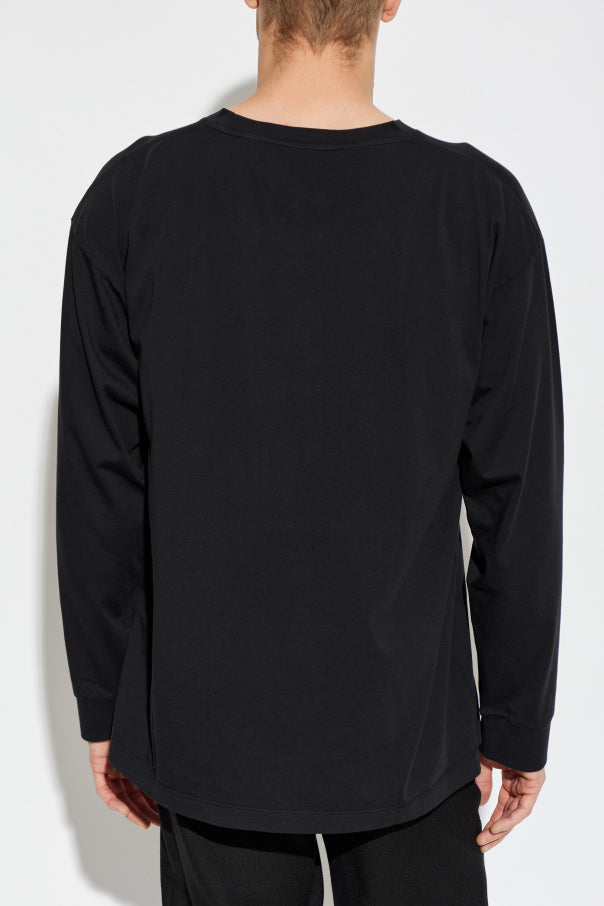MM6 Maison Margiela BLACK T-shirt with patch 4