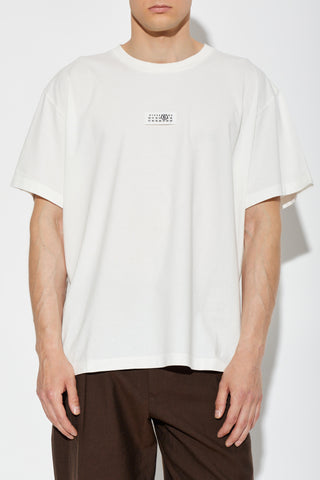 MM6 Maison Margiela WHITE T-shirt with logo patch 3