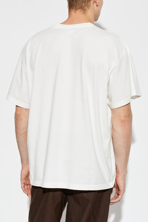 MM6 Maison Margiela WHITE T-shirt with logo patch 4