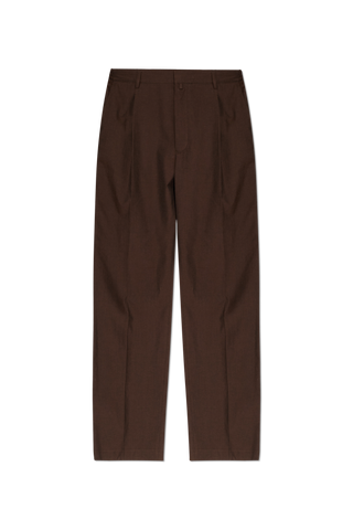 MM6 Maison Margiela BROWN Creased trousers 1