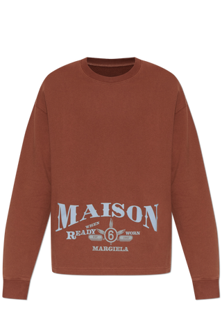 MM6 Maison Margiela BROWN Sweatshirt with print 1