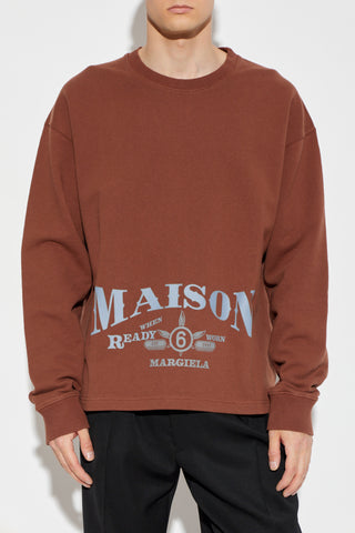 MM6 Maison Margiela BROWN Sweatshirt with print 3
