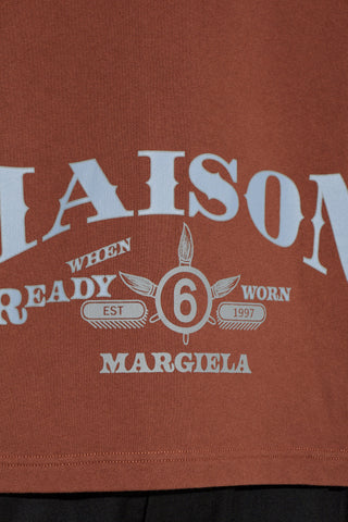 MM6 Maison Margiela BROWN Sweatshirt with print 5