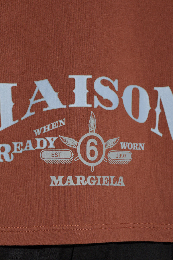 MM6 Maison Margiela BROWN Sweatshirt with print 5