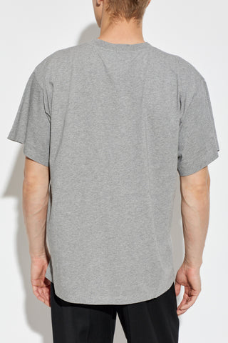 MM6 Maison Margiela GREY T-shirt with printed logo 4