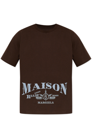 MM6 Maison Margiela BROWN T-shirt with print 1