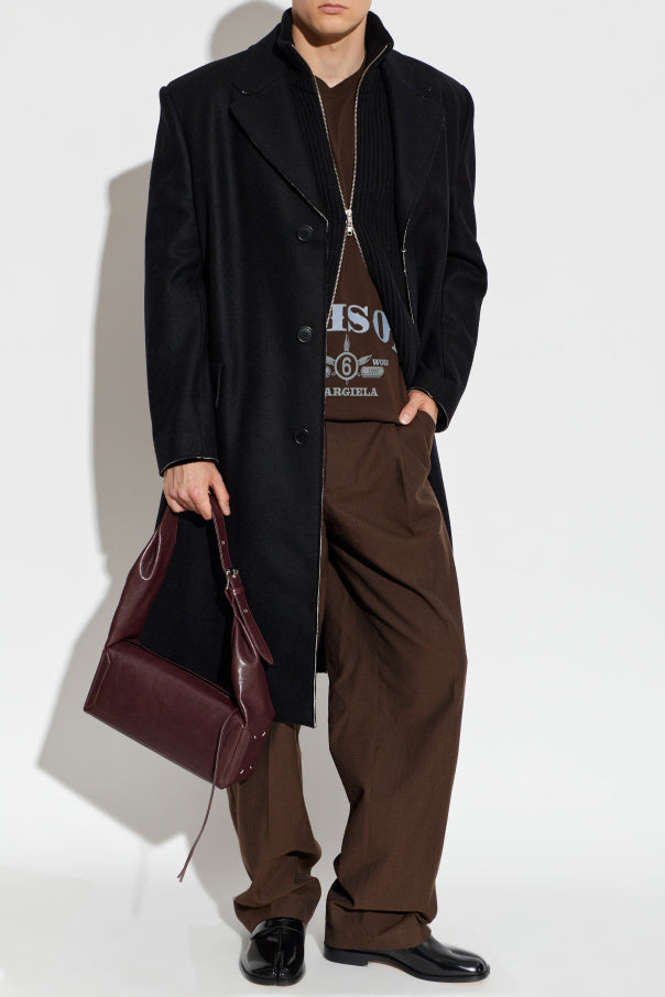 MM6 Maison Margiela BROWN T-shirt with print 2