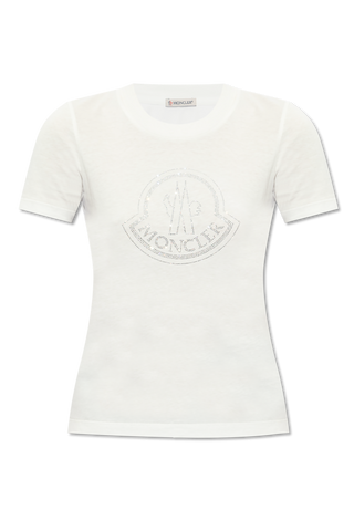 Moncler WHITE T-shirt with logo 1