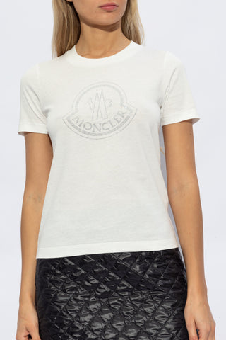 Moncler WHITE T-shirt with logo 3