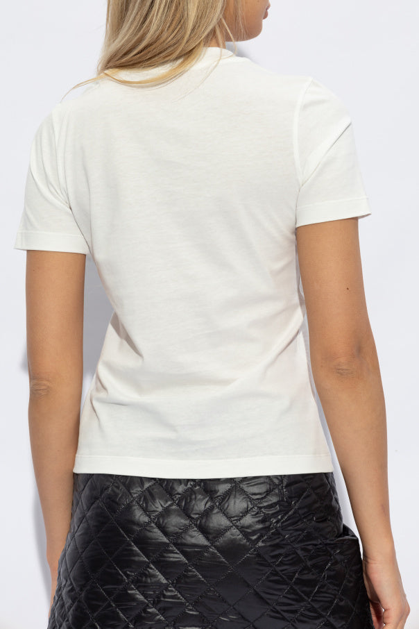 Moncler WHITE T-shirt with logo 4