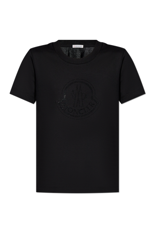 Moncler BLACK T-shirt with logo 1