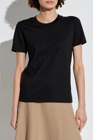 Moncler BLACK T-shirt with logo 3