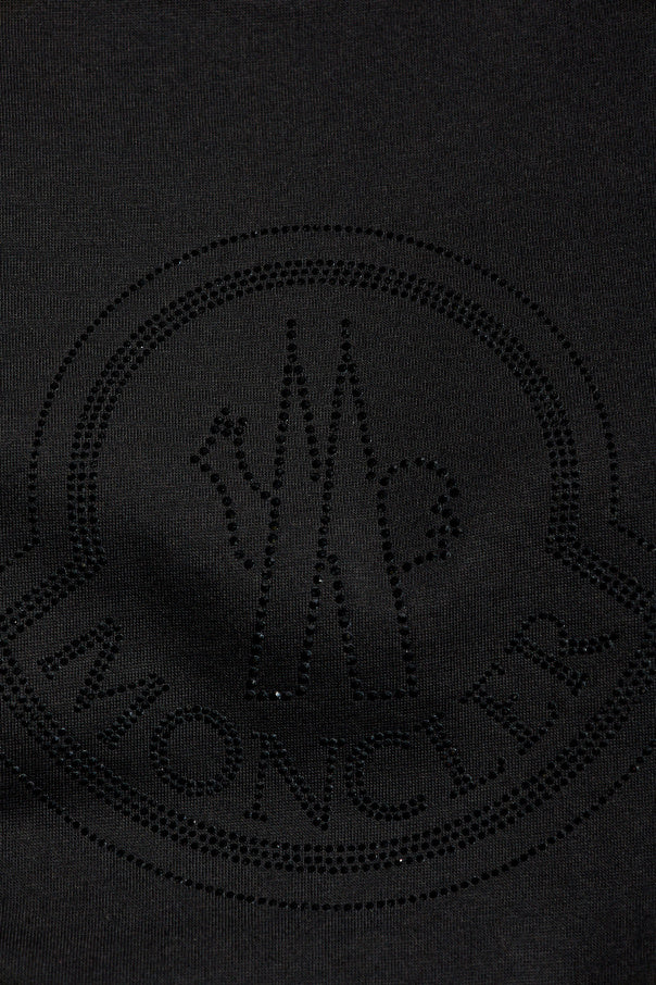 Moncler BLACK T-shirt with logo 5