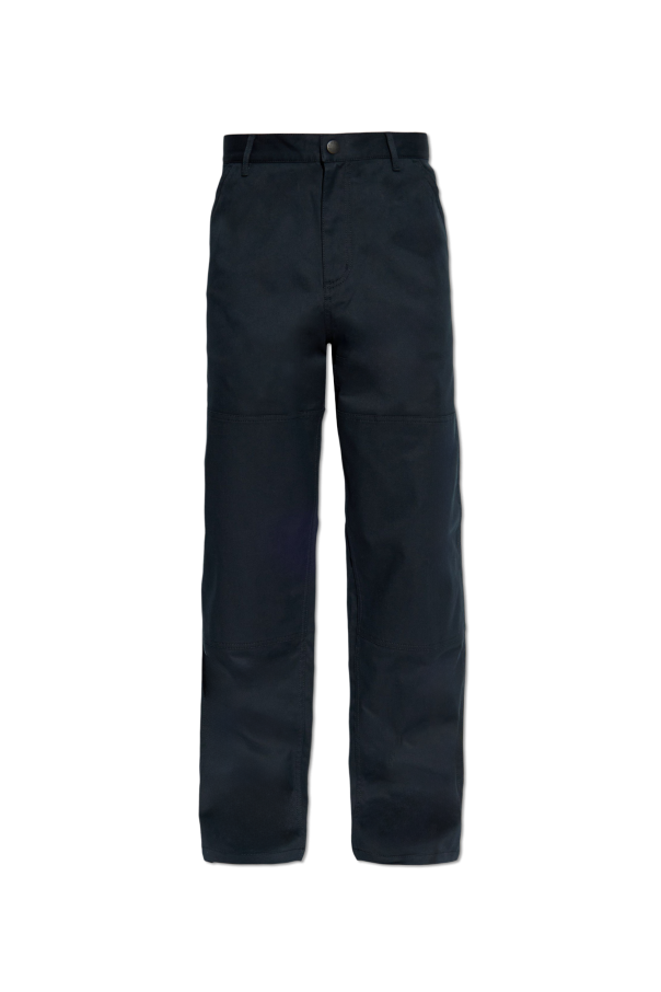 Moncler NAVY BLUE Trousers with logo 1