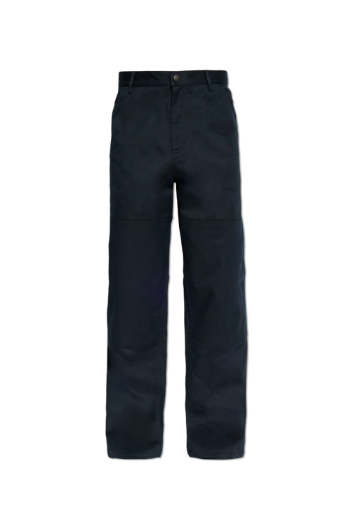 Moncler NAVY BLUE Trousers with logo 1