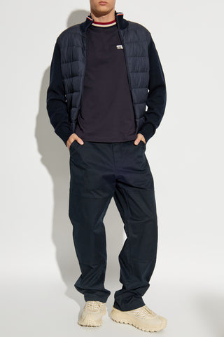 Moncler NAVY BLUE Trousers with logo 2