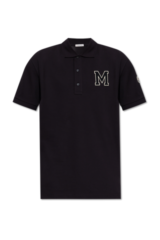 Moncler NAVY BLUE Polo with logo 1