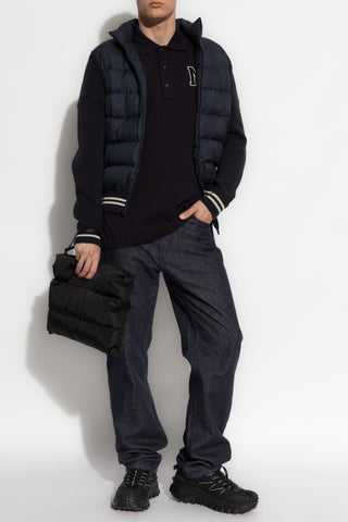 Moncler NAVY BLUE Polo with logo 2