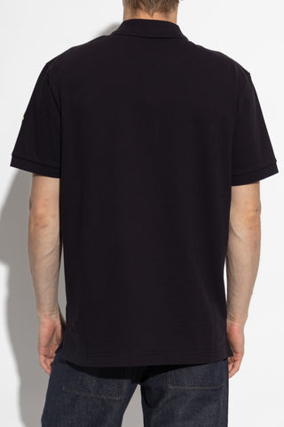 Moncler NAVY BLUE Polo with logo 4