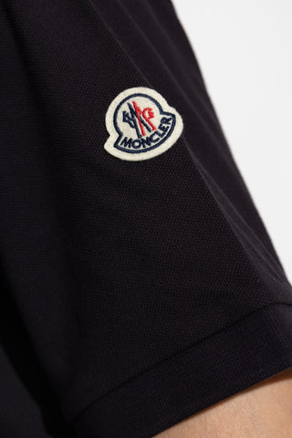 Moncler NAVY BLUE Polo with logo 5