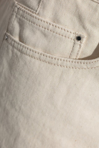 Moncler cream Jeans with logo 5