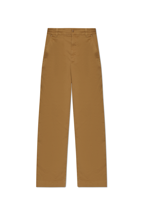 Moncler beige Trousers with logo 1