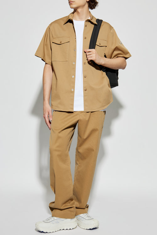 Moncler beige Trousers with logo 2