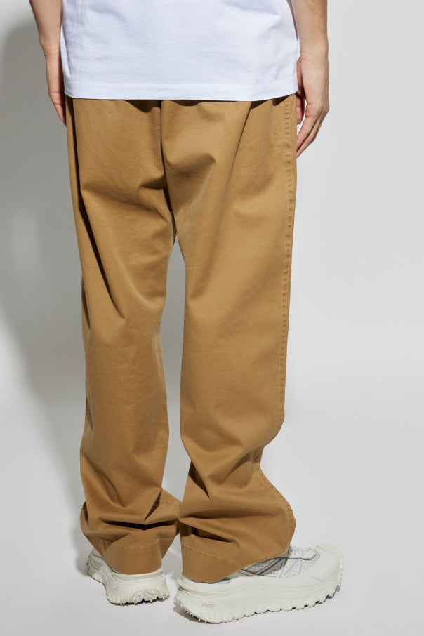 Moncler beige Trousers with logo 4