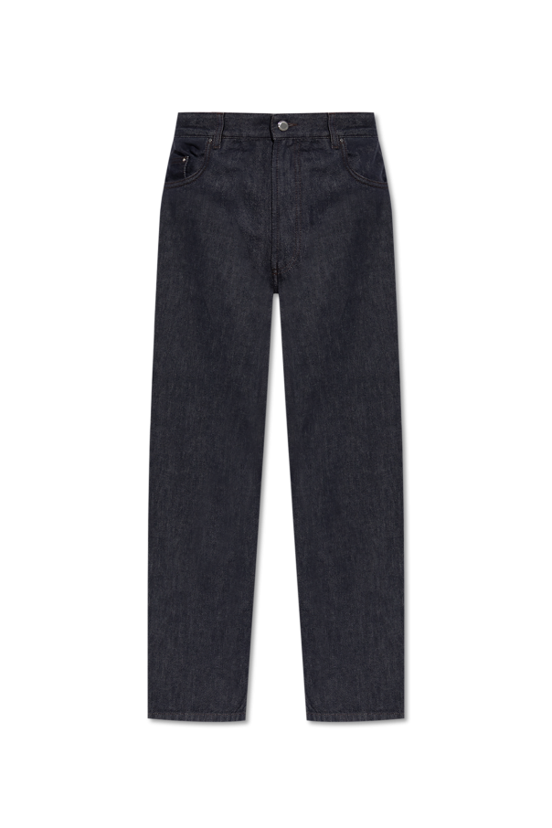 Moncler NAVY BLUE Jeans with logo 1