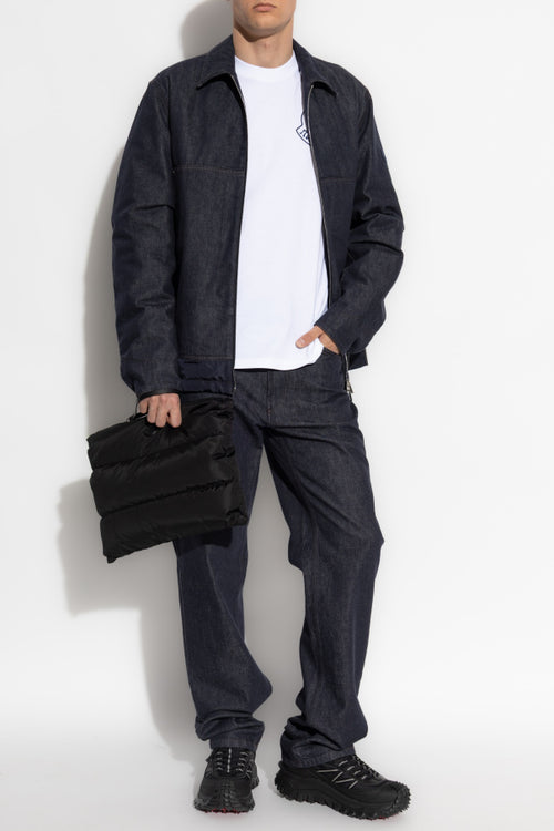 Moncler NAVY BLUE Jeans with logo 2