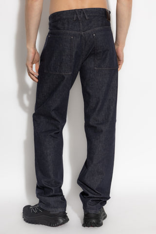 Moncler NAVY BLUE Jeans with logo 4