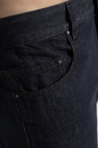Moncler NAVY BLUE Jeans with logo 5