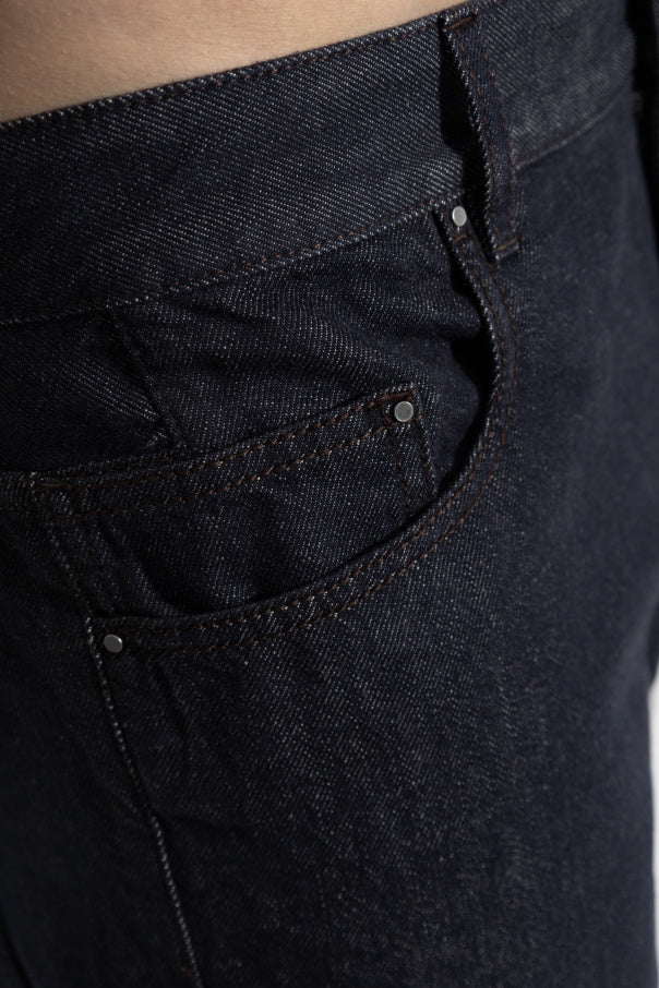 Moncler NAVY BLUE Jeans with logo 5
