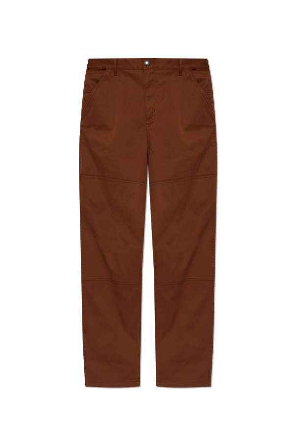 Moncler BROWN Trousers with logo 1