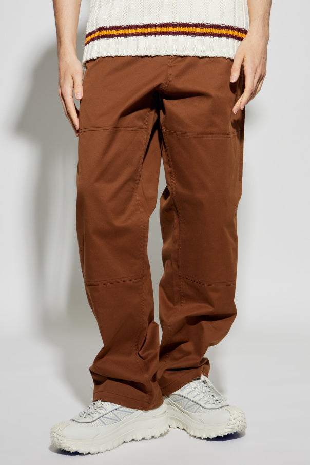 Moncler BROWN Trousers with logo 3