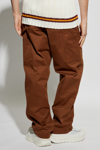 Moncler BROWN Trousers with logo 4