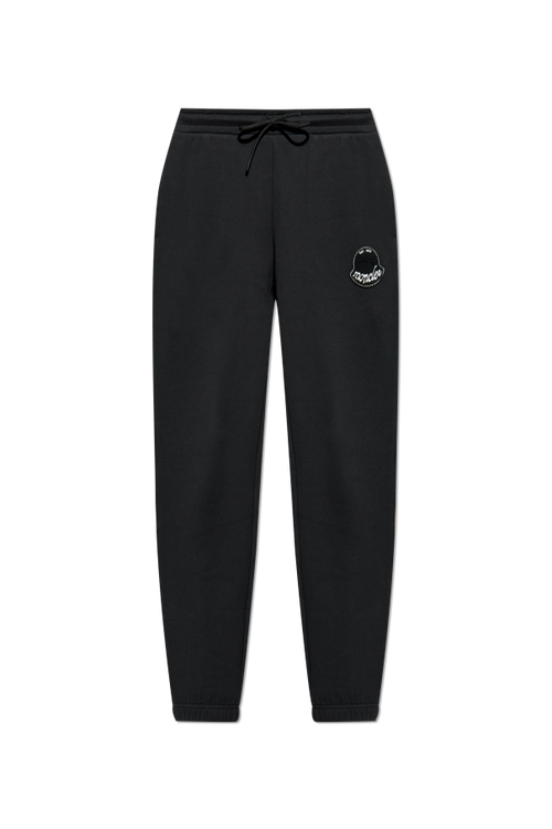 Moncler BLACK Trousers with logo 1