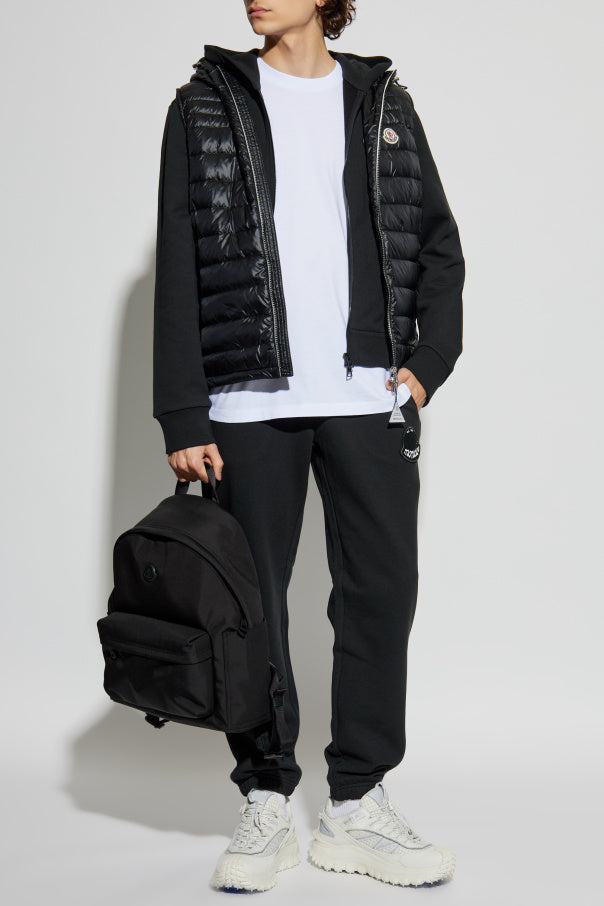 Moncler BLACK Trousers with logo 2