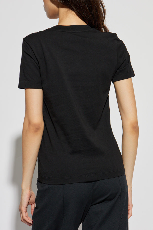 Moncler BLACK T-shirt with logo 4