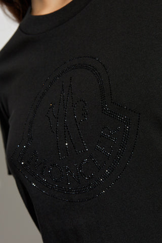 Moncler BLACK T-shirt with logo 5