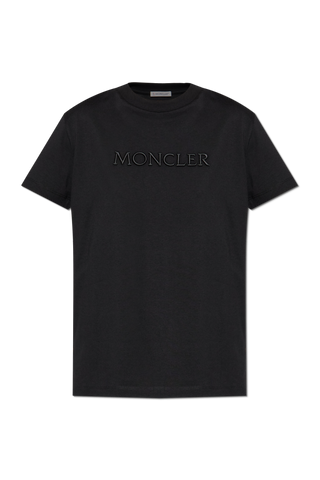 Moncler BLACK T-shirt with logo 1